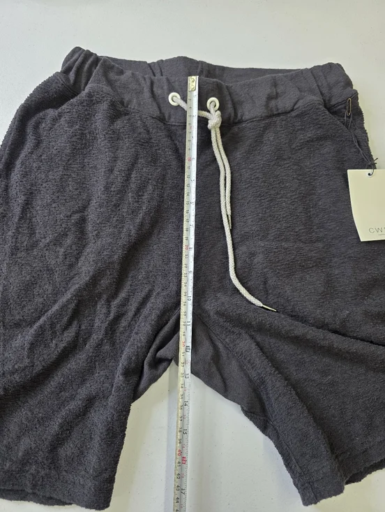 Frank & Oak x CWST Men’s Textured cotton fabric  Drawstring Shorts - Picture 10 of 11